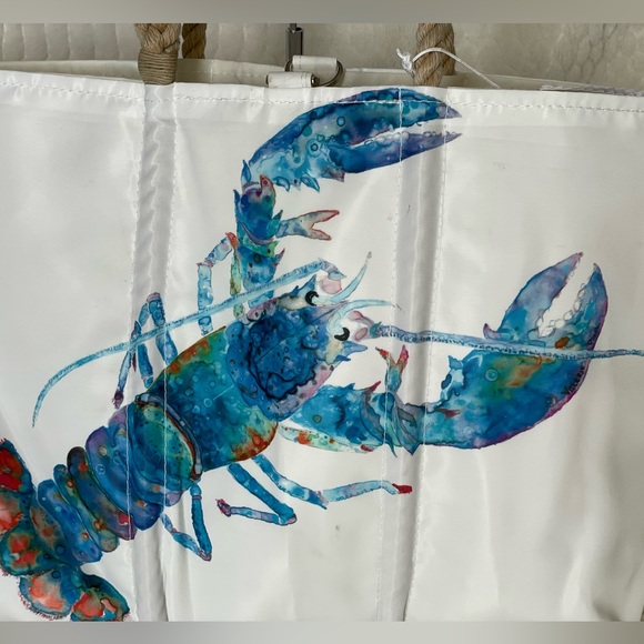 Sea Bags Maine Deluxe Large Lobster Tote NWT $260 Retail Recycled Sailcloth - Picture 14 of 15